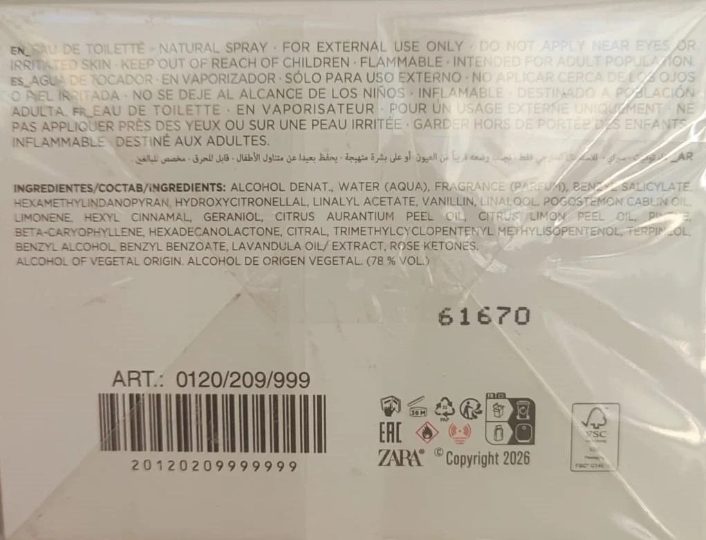 ZARA JASMINE EDP 90 ML - Görsel 4