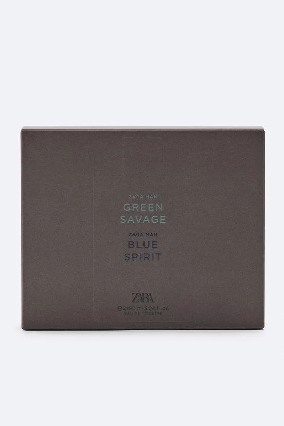 ZARA MAN GREEN SAVAGE + ZARA MAN BLUE EAU DE TOILETTE 2X 90 ML ZARA MAN GREEN SAVAGE + ZARA MAN BLUE EAU DE TOILETTE 2X 90 ML - Görsel 2