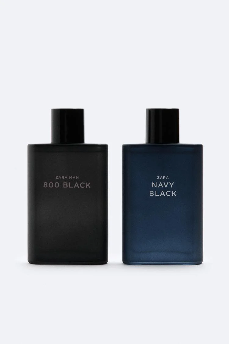 ZARA MAN NAVY BLACK + ZARA MAN 800 BLACK EDT 2X 90ML - Görsel 2