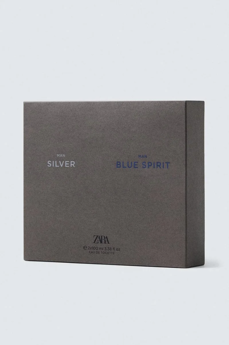 ZARA MAN SILVER + BLUE SPIRIT EDT 2 X 100 ML (3.04 FL.OZ - Görsel 2