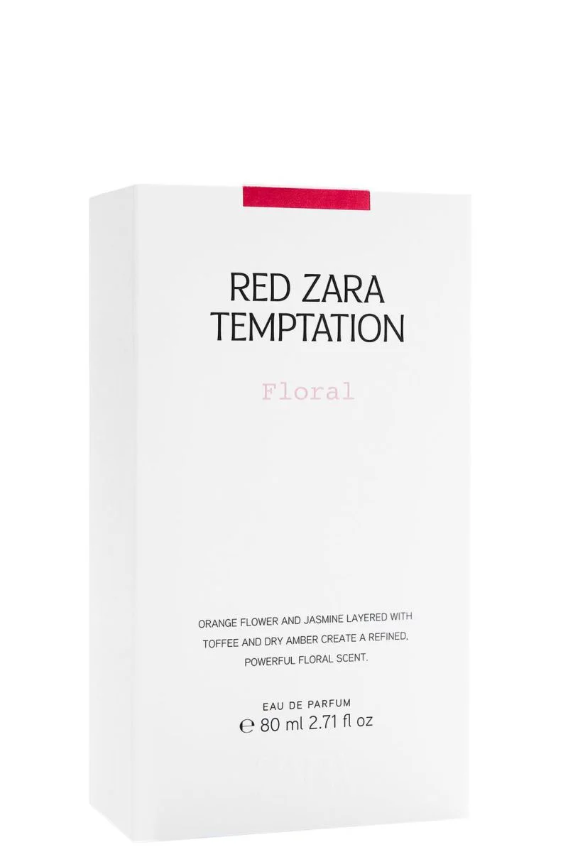 ZARA RED ZARA FLORAL TEMPTATION EDP 80ML (2.72 FL. OZ). ZARA RED ZARA FLORAL TEMPTATION EDP 80ML (2.72 FL. OZ).
