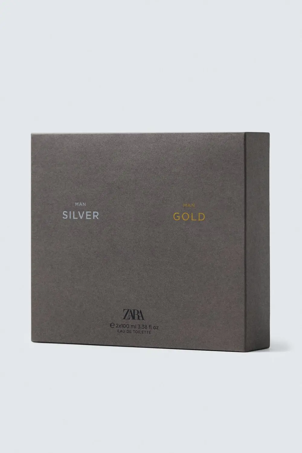 ZARA SILVER MAN GOLD EDT 2X100 ML (3.4 FL.OZ)