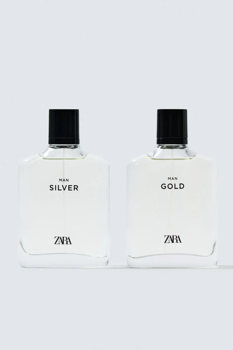 ZARA SILVER MAN GOLD EAU DE TOILETTE 100 ML + 100 ML (3,38 FL. OZ ZARA SILVER MAN GOLD EAU DE TOILETTE 100 ML + 100 ML (3,38 FL. OZ
