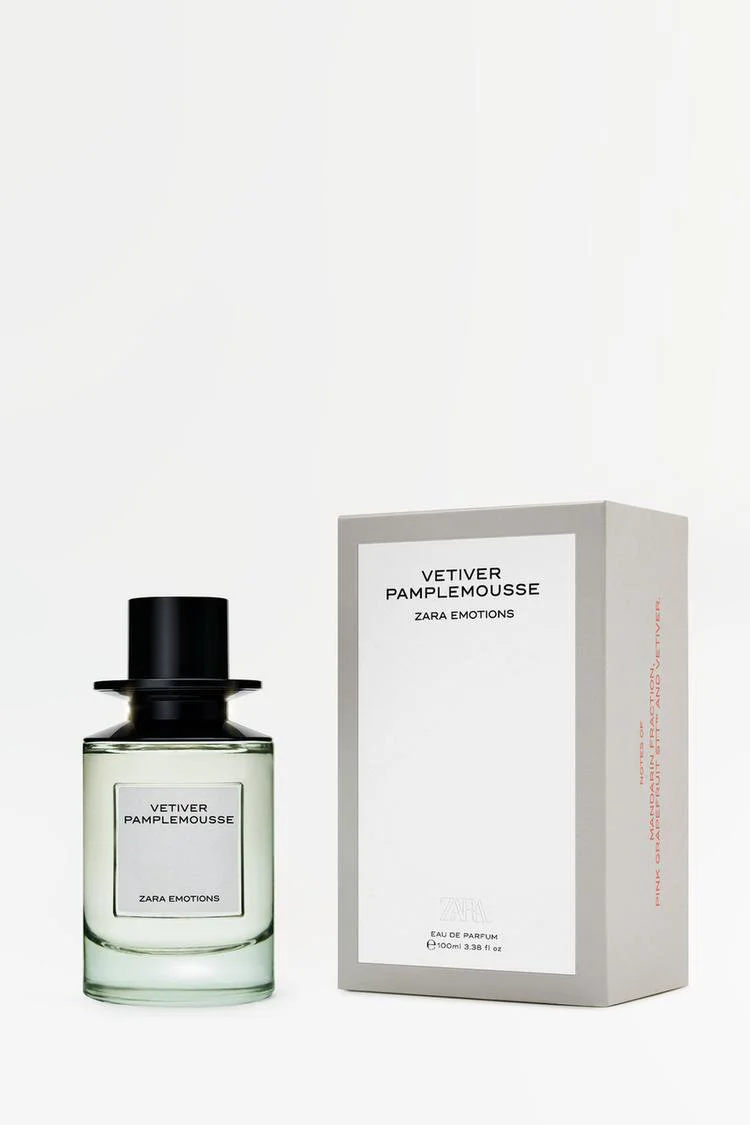 ZARA VETIVER PAMPLEMOUSSE EDP 100ML (3.4 FL.OZ). KADIN PARFÜMÜ