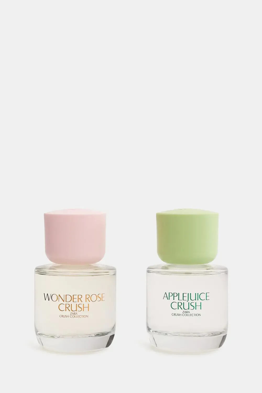 ZARA WONDER ROSE CRUSH + APPLE JUICE CRUSH EDP 2X50ML (1.7 FL. OZ ZARA WONDER ROSE CRUSH + APPLE JUICE CRUSH EDP 2X50ML (1.7 FL. OZ