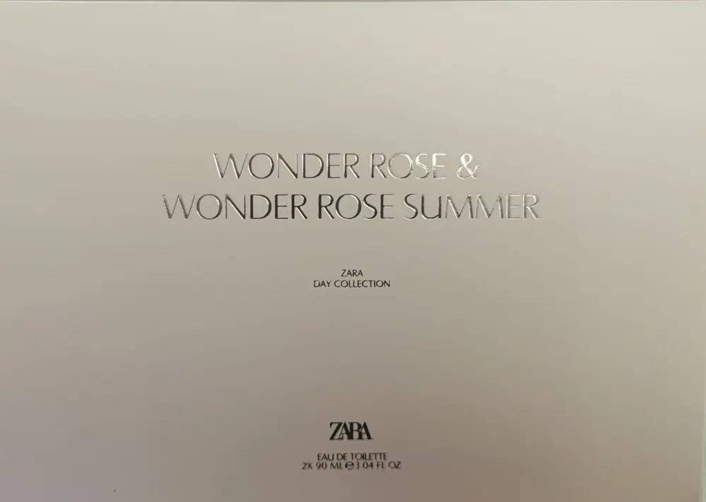 ZARA WONDER ROSE SUMMER & WONDER ROSE 2X90ML (3.04 FL. OZ).