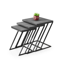 Sivas Gözde Mobilya Zarif Metal Ayak Kare Z 3'Lü Zigon Sehpa Sivas Gözde Mobilya Zarif Metal Ayak Kare Z 3'Lü Zigon Sehpa