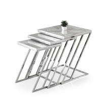 Sivas Gözde Mobilya Zarif Metal Ayak Kare Z 3'Lü Zigon Sehpa Sivas Gözde Mobilya Zarif Metal Ayak Kare Z 3'Lü Zigon Sehpa