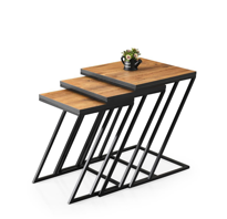 Sivas Gözde Mobilya Zarif Metal Ayak Kare Z 3'Lü Zigon Sehpa Sivas Gözde Mobilya Zarif Metal Ayak Kare Z 3'Lü Zigon Sehpa