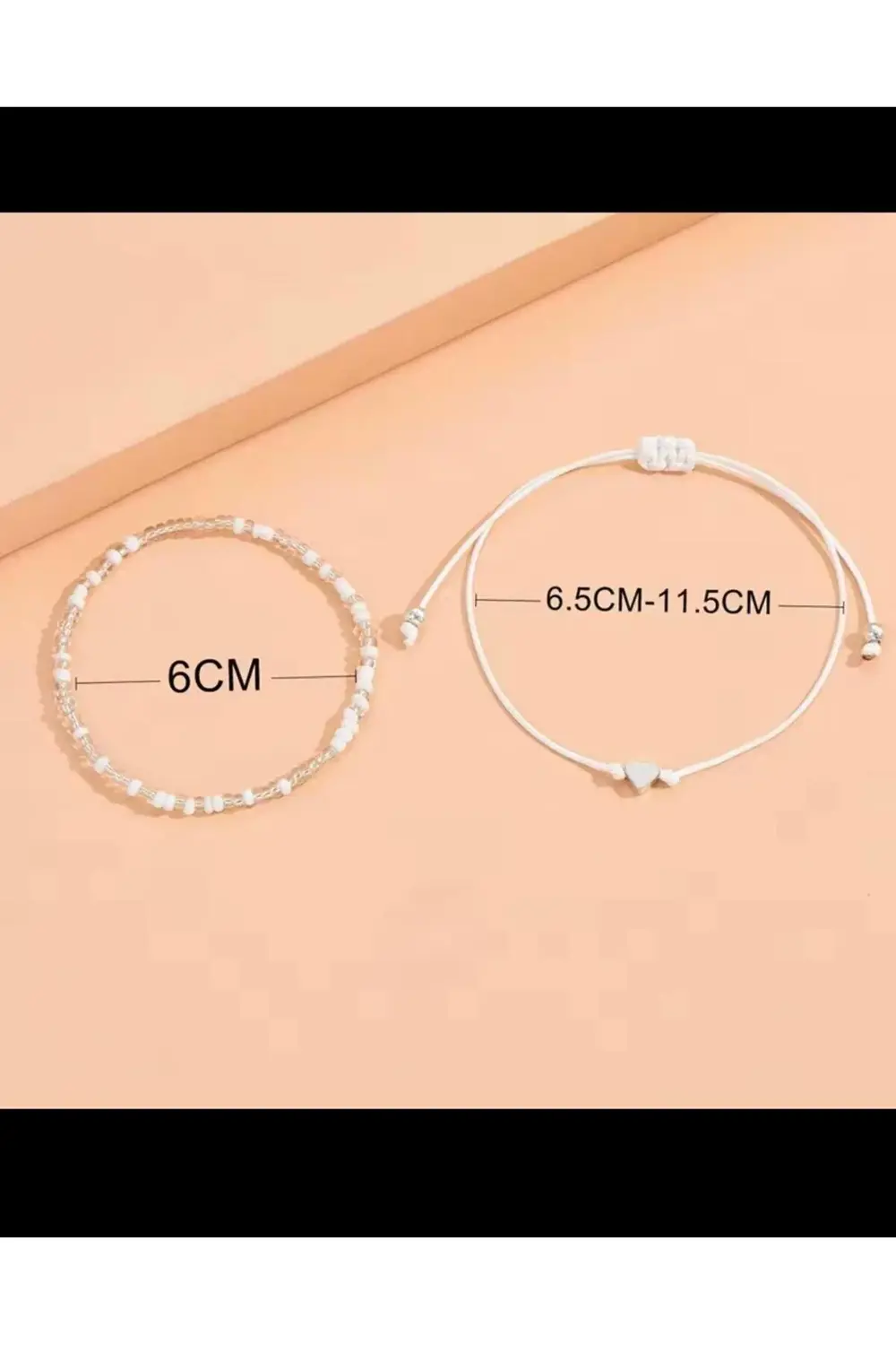 ZARİF ŞIK GÜMÜŞ RENK KALPLİ 2 Lİ HALHAL