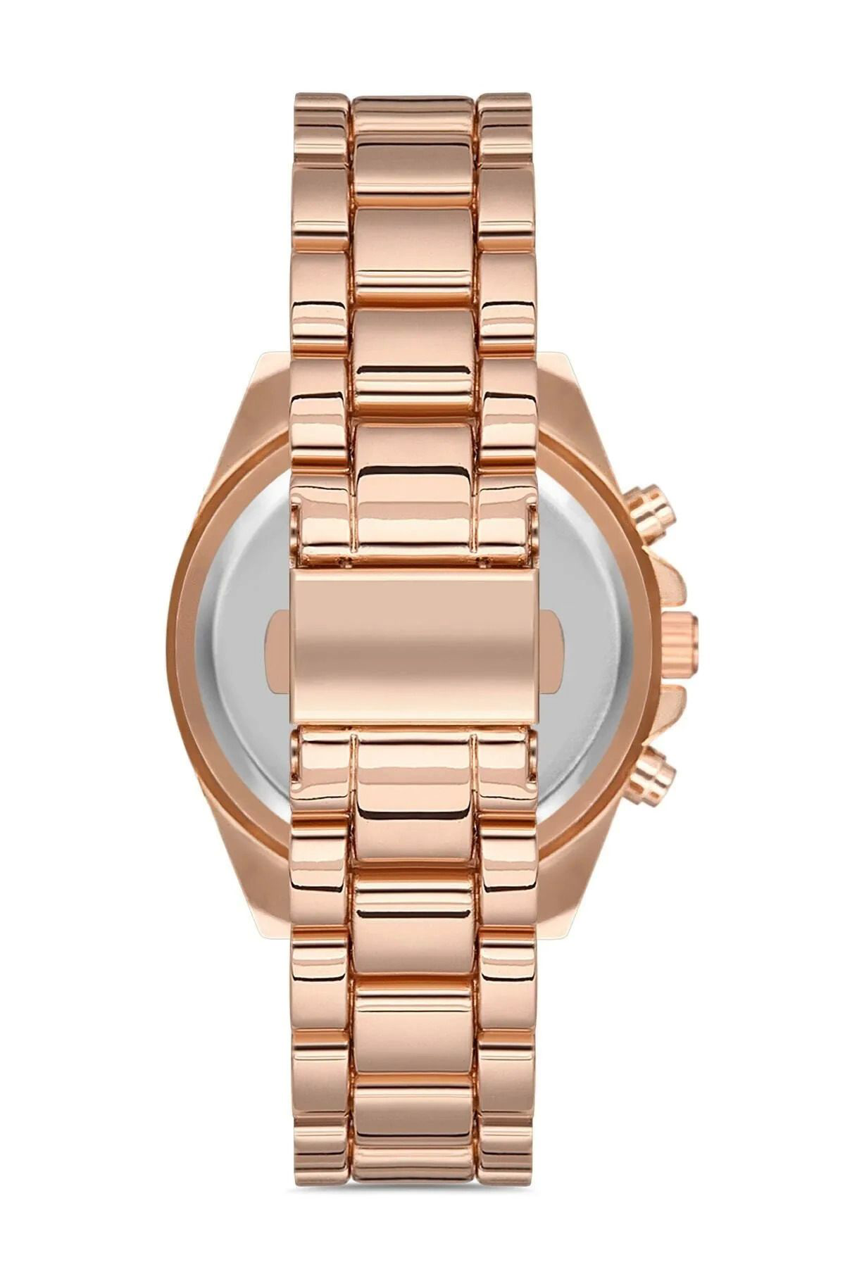 Yusuftex Zarif Ve Şik Özel Tasarim Roma Rakam Detayli Metal Kol Saati (Ros