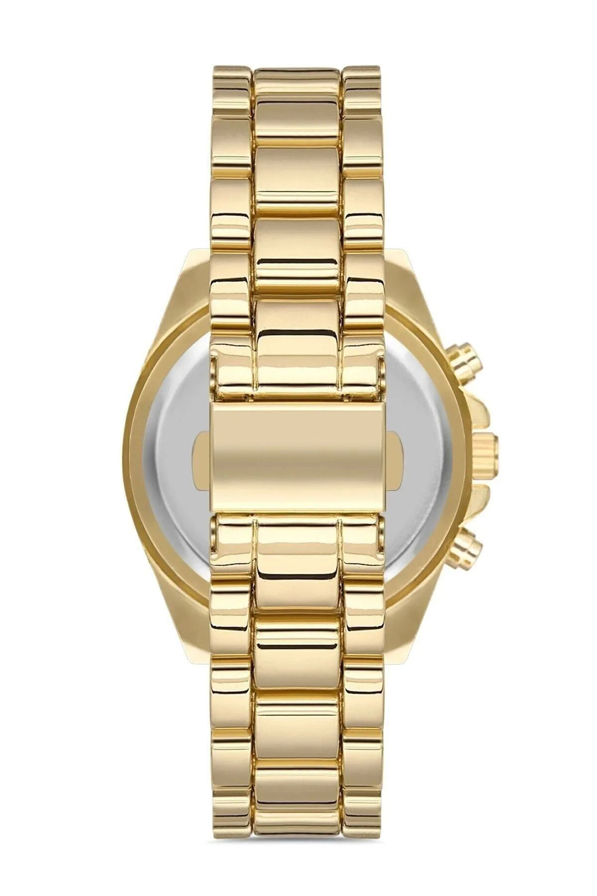 Yusuftex Zarif Ve Şik Özel Tasarim Roma Rakam Detayli Metal Kol Saati (Gol