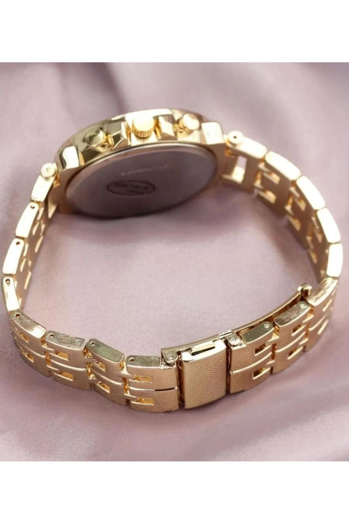 Yusuftex Zarif Ve Şik Özel Tasarim Zirkon Taşli Metal Kol Saati (Gold)