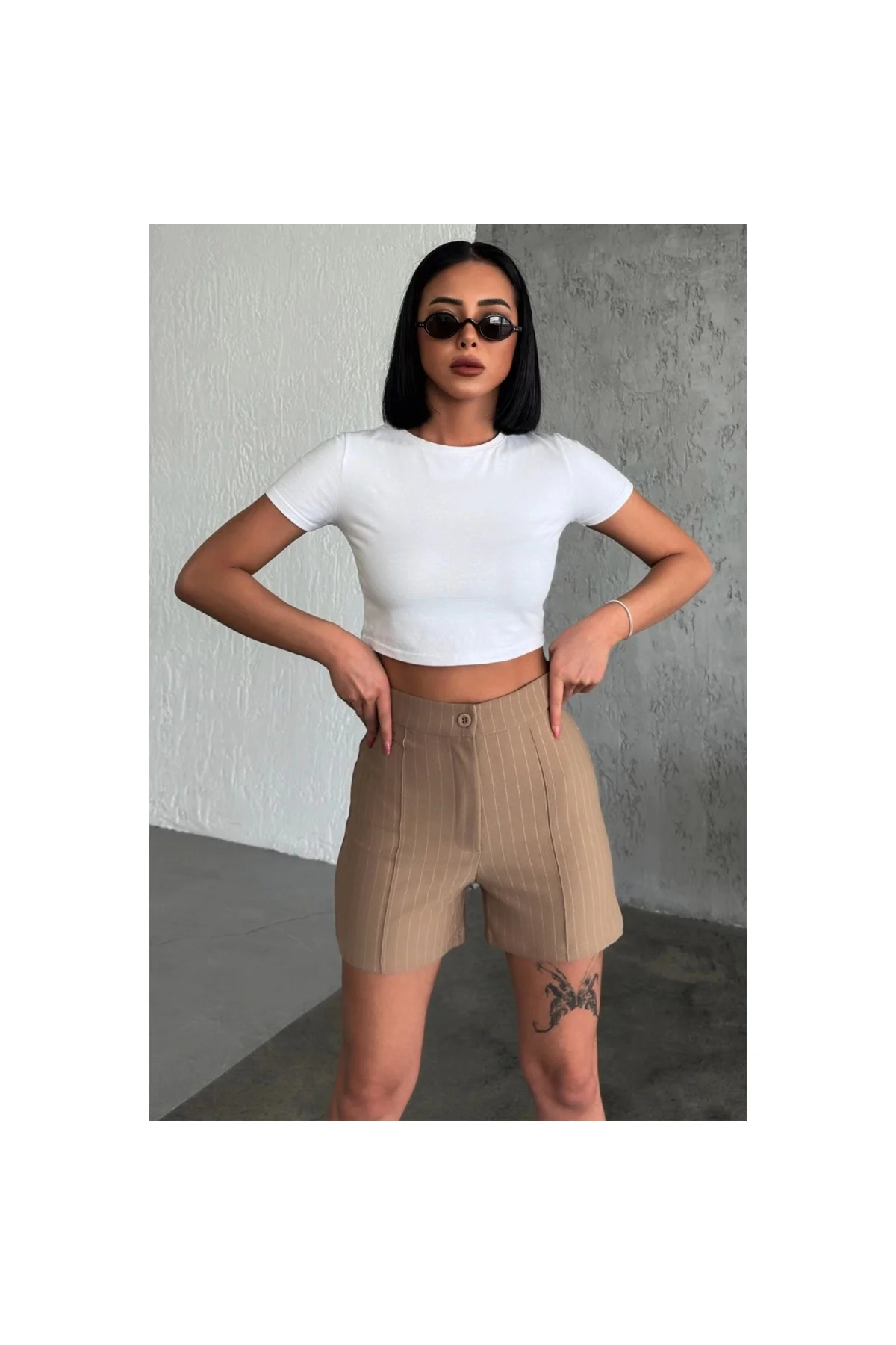 Zarif Ve Şıklığı Bir Arada Sunan Yüksek Bel Krep Esnek Çimalı Çiz