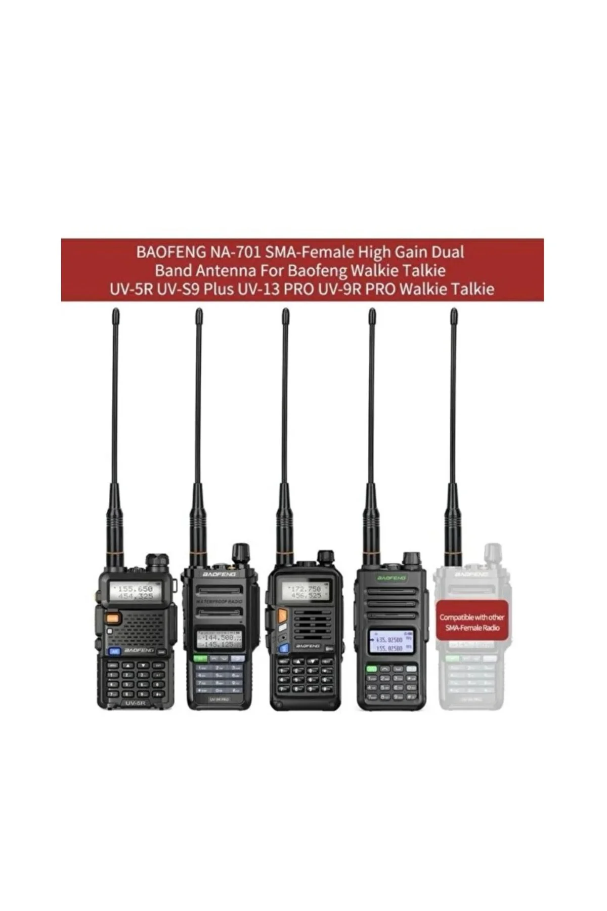Zastone uv82 5r 888 999 vhf-uhf 23cm Dual Band Dişi Esnek Telsiz 