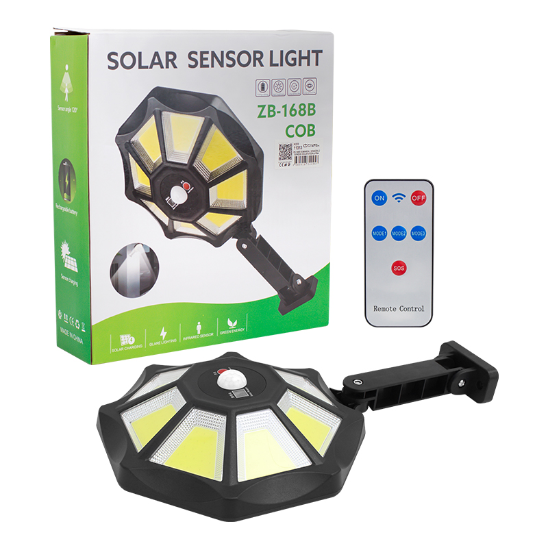 ZB-168B KUMANDALI 3 KADEMELİ 168 COB LEDLİ SENSÖRLÜ BEYAZ SOLAR A