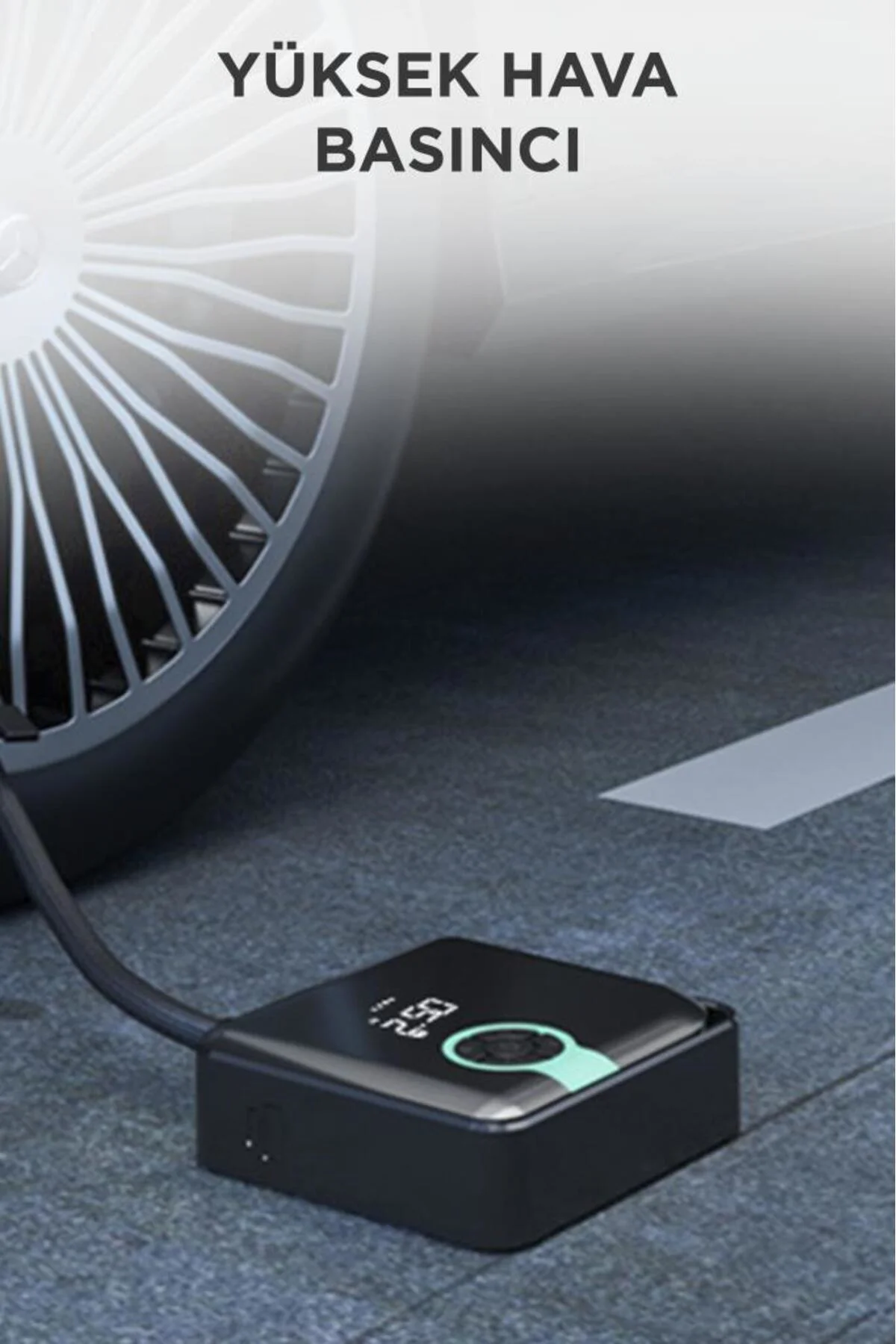 ZC-001 Taşınabilir Akıllı Dijital Ekranlı Araç Hava Kompresörü Si