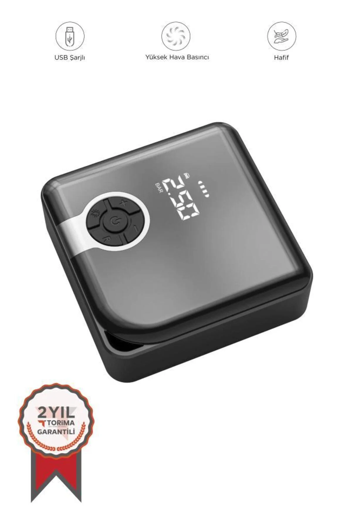 ZC-001 Taşınabilir Akıllı Dijital Ekranlı Araç Hava Kompresörü Si