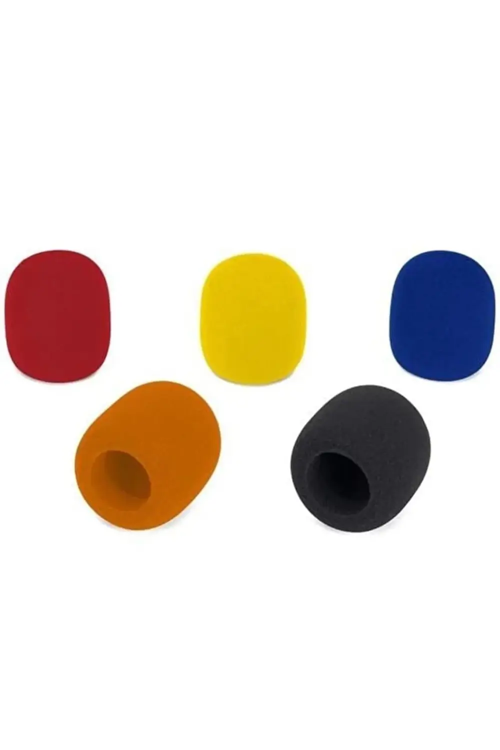 ZE-7130 5'li Standart 5 Renk El Mikrofon Süngeri (Sarı-Turuncu-Kı