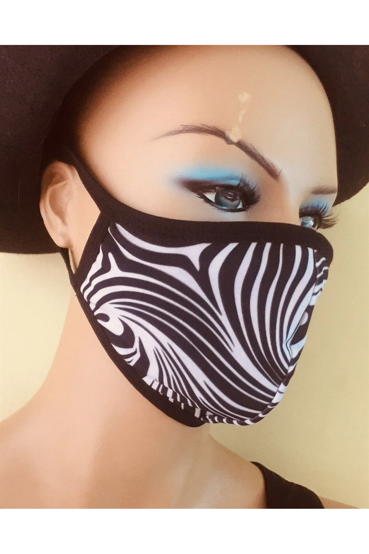 Zebra Desen Yıkanabilir Maske