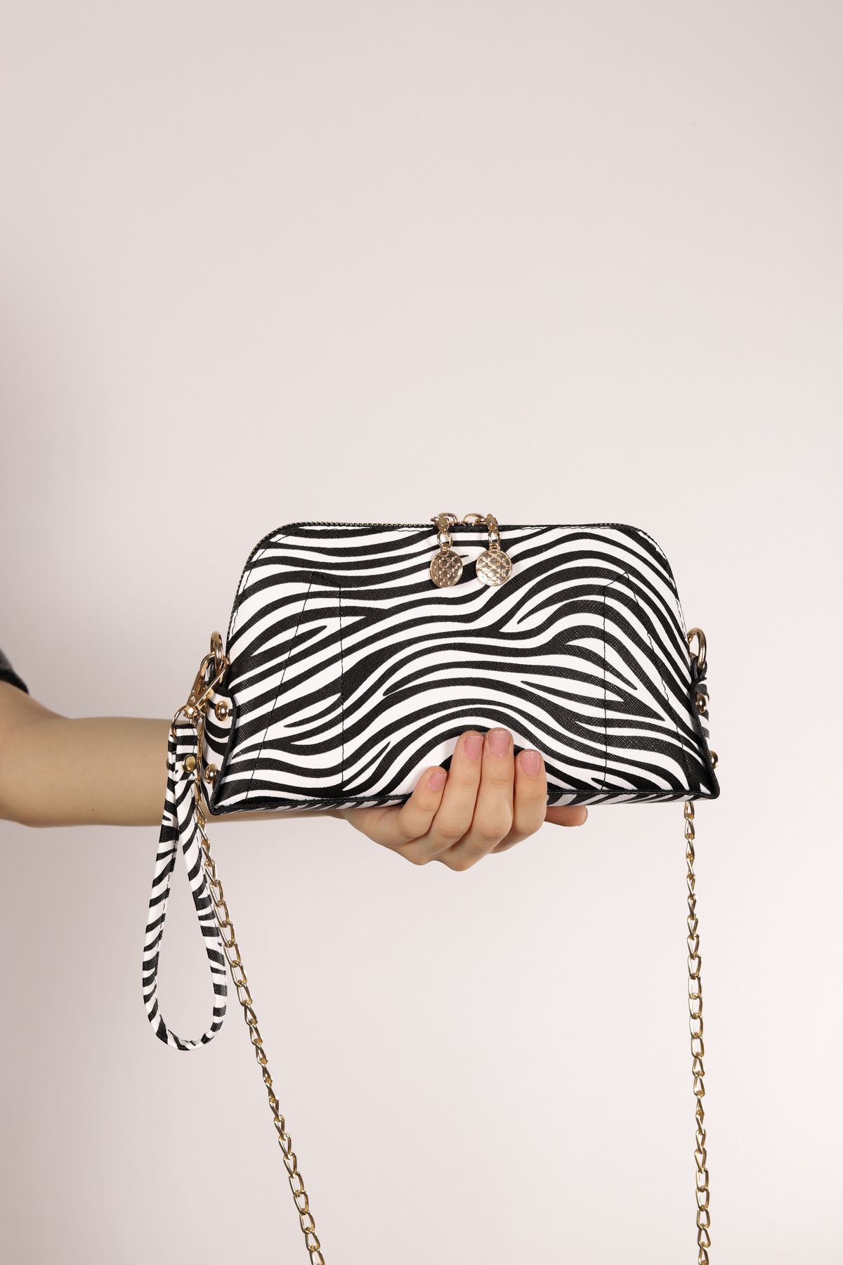 Zebra Desenli El Çantası Seti