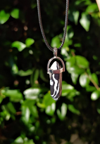 ZEBRA DESENLİ MALAHİT DOĞALTAŞ PANDÜL KOLYE-DOĞALTAŞKOL8