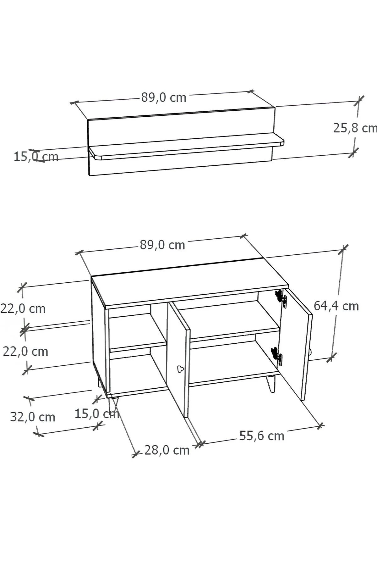 Zedra Vestiyer Ayakkabılık Portmanto Ve Duvar Askısı Beyaz - Antr