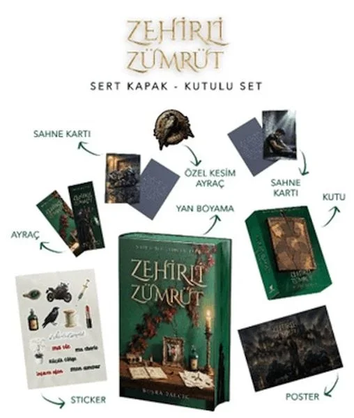 Zehirli Zümrüt (Yan Boyamalı Kutulu Set) Zehirli Zümrüt (Yan Boyamalı Kutulu Set)