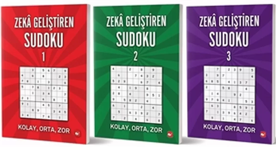 Zeka Geliştiren Sudoku Seti (3 Kitap Takım) Fiyatı, Yorumları ve Özellikleri