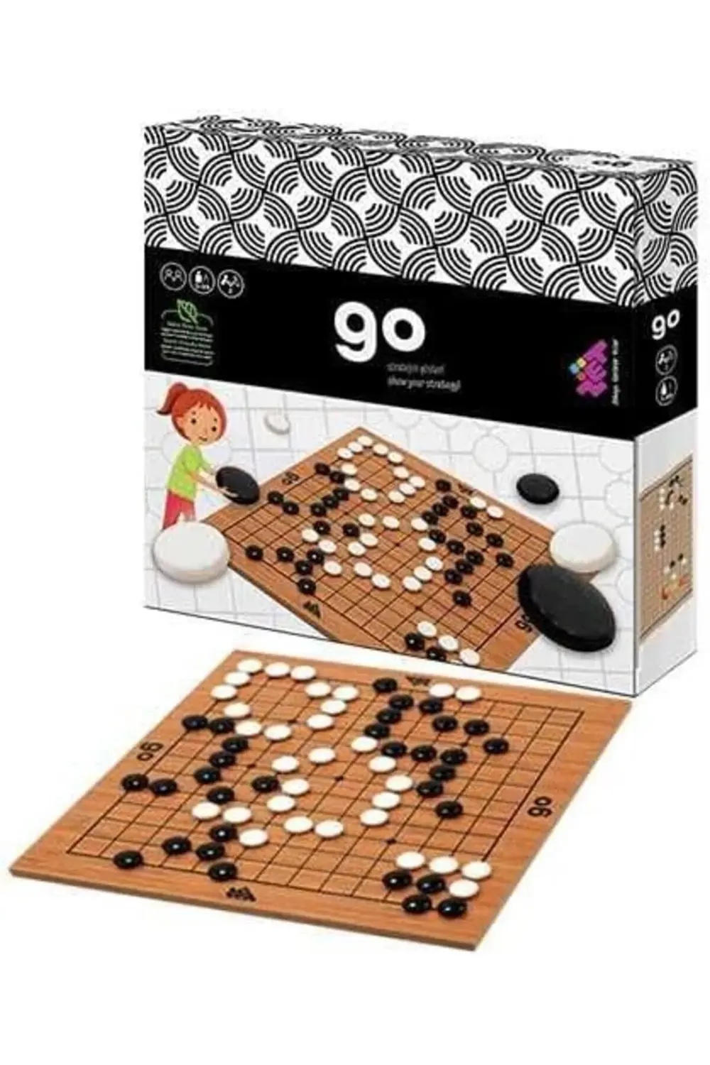 Zeka GO Ahşap ve Akıl Oyunu 5+ Yaş 2 Oyuncu (13x13 Kare) 1200752 Zeka GO Ahşap ve Akıl Oyunu 5+ Yaş 2 Oyuncu (13x13 Kare) 1200752