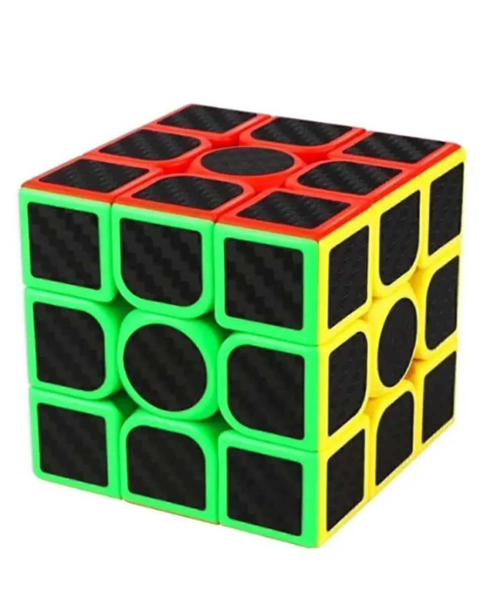 Zeka Küpü Renkli Kaliteli Carbon Fiber Rubik Sabır Küpü 3x3x3 Spe