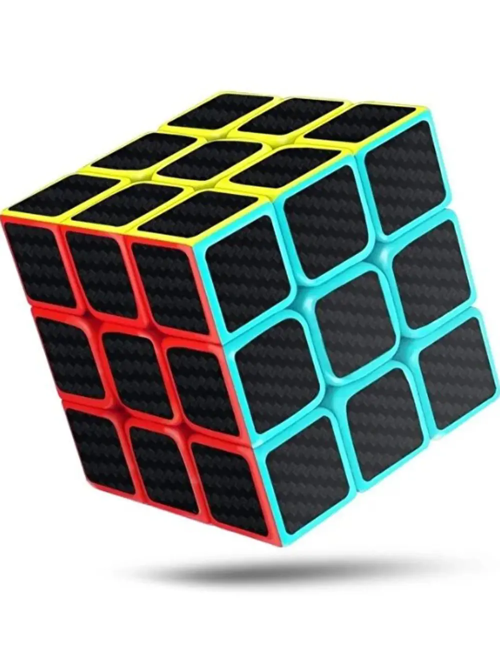 Zeka Küpü Renkli Kaliteli Carbon Fiber Rubik Sabır Küpü 3x3x3 Spe