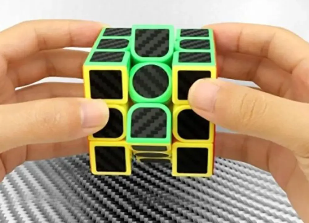 Zeka Küpü Renkli Kaliteli Carbon Fiber Rubik Sabır Küpü 3x3x3 Spe