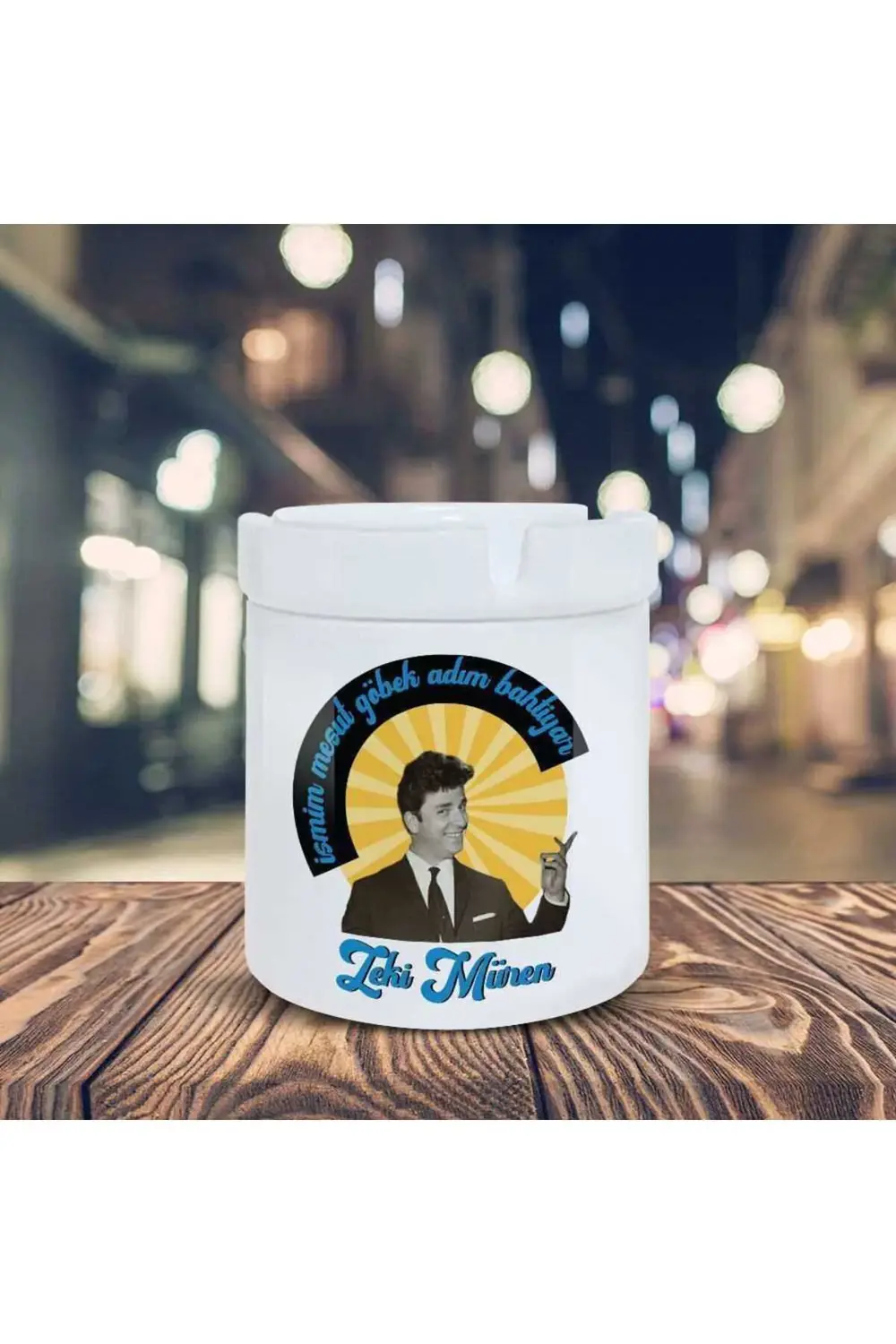 Zeki Müren Küllük Ismim Mesut Baskılı Kül Tablası K-98