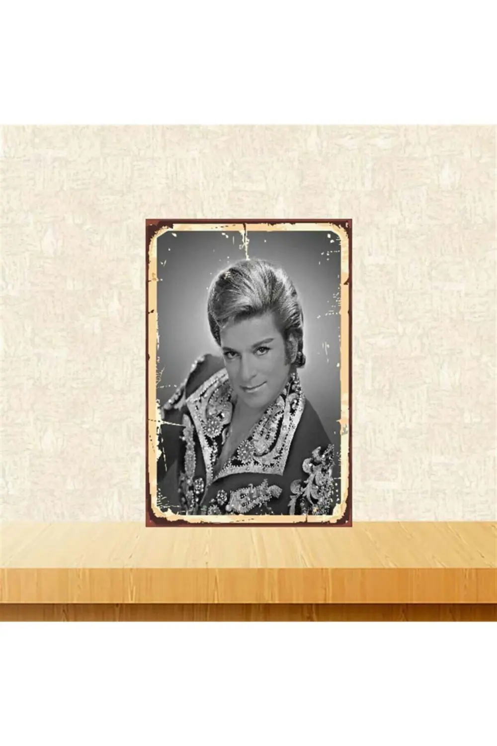 Zeki Müren Retro Ahşap Poster 20x30 cm