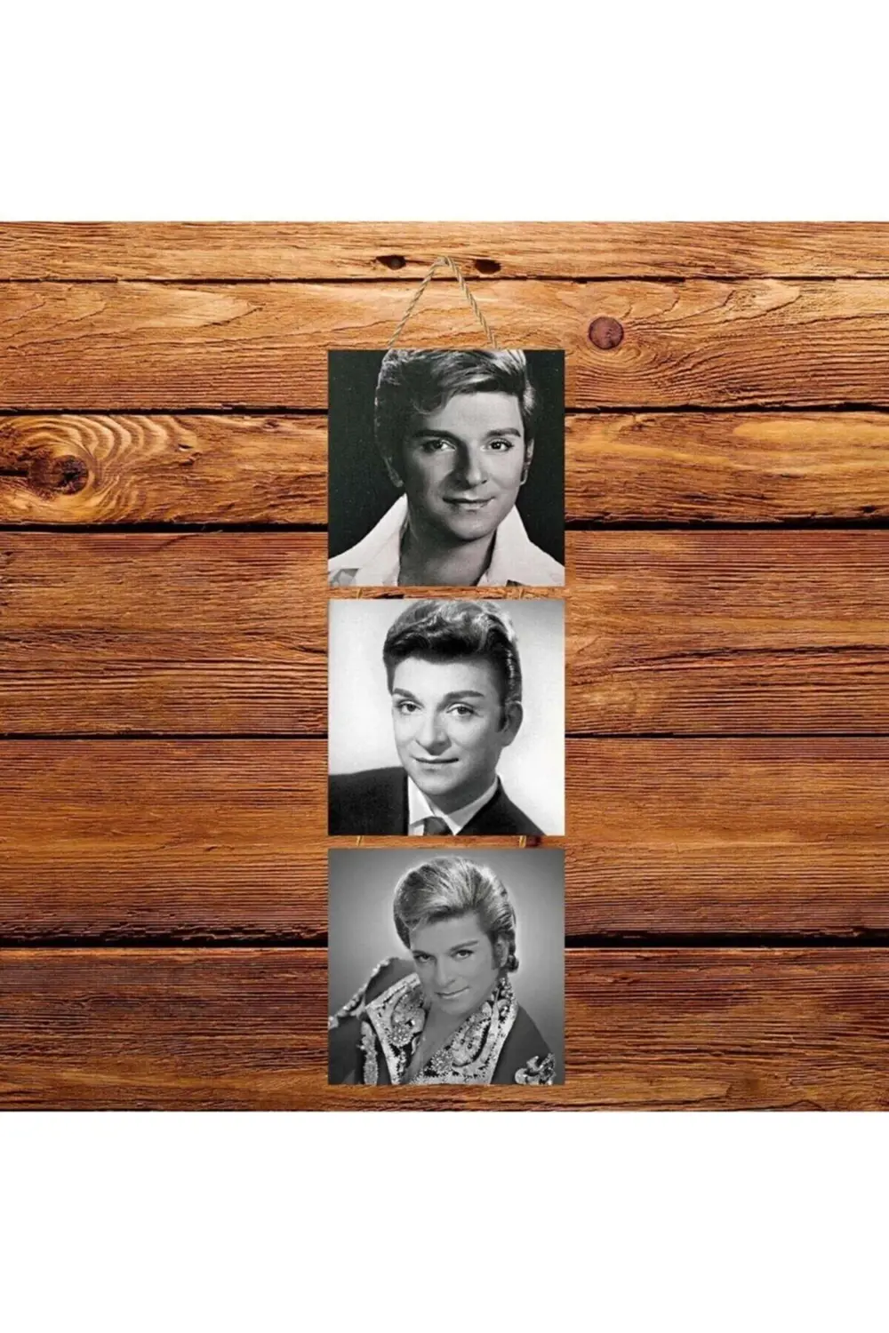 Zeki Müren Üçlü Retro Ahşap Poster Ü138