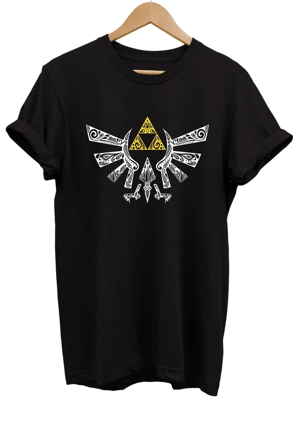 Zelda Baskılı %100 Pamuk Oversize T-shirt Büyük Beden Tişört