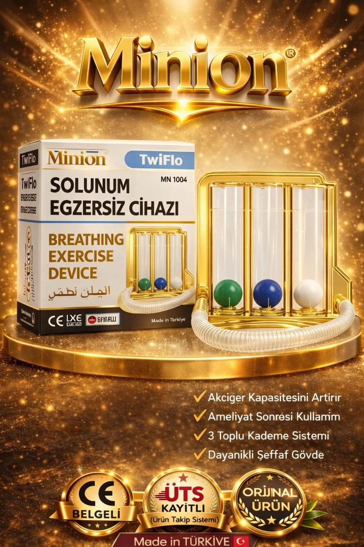 ZEMRA Triflo Solunum Egzersiz Cihazı Nefes Egzersiz Aleti 3 Top ZEMRA Triflo Solunum Egzersiz Cihazı Nefes Egzersiz Aleti 3 Top