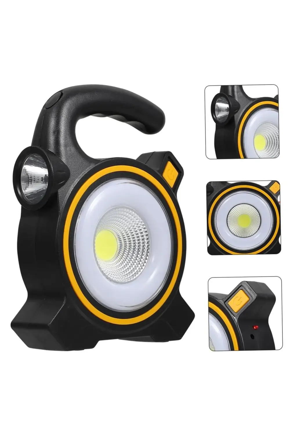 Zemshop Su Geçirmez Işıldak Lamba Beyaz Cob Ledli Fenerli Gece La