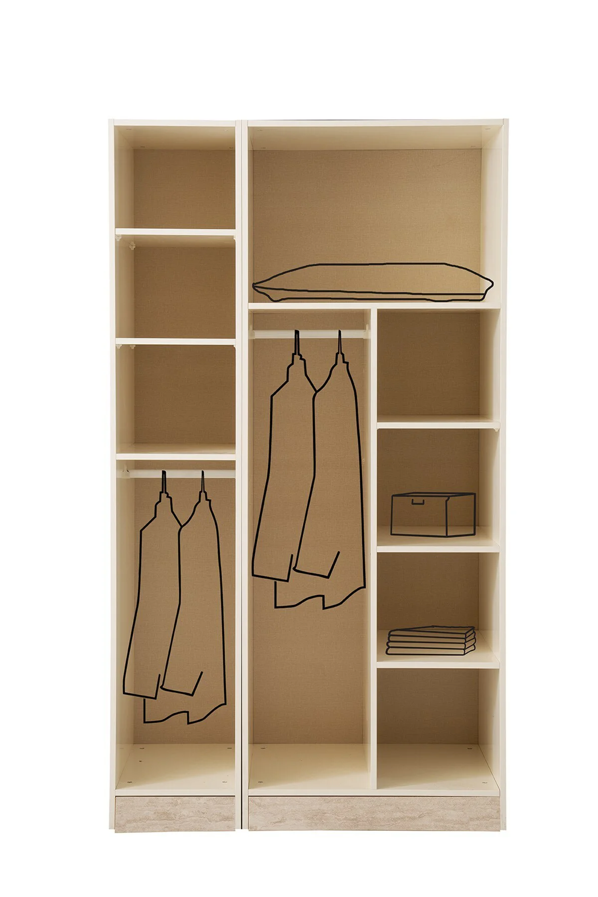 ZEN MDF 3 KAPILI DOLAP Fiyatı, Yorumları ve Özellikleri