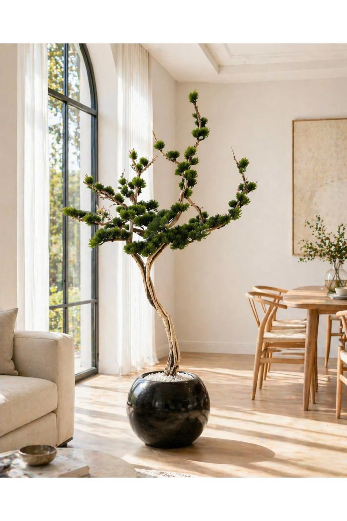 Zen Serisi Yapay Bonsai Ağacı - Estetik Ofis ve Ev Dekorasyon Bon