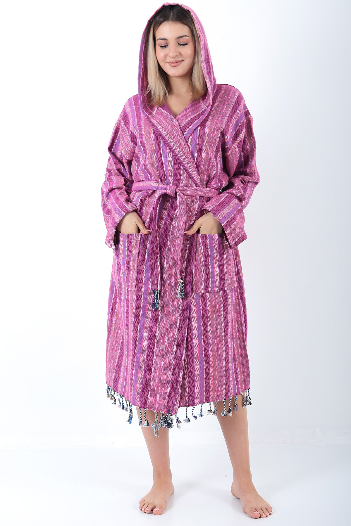 Buldan Concept Zena Peştemal Bornoz Mor