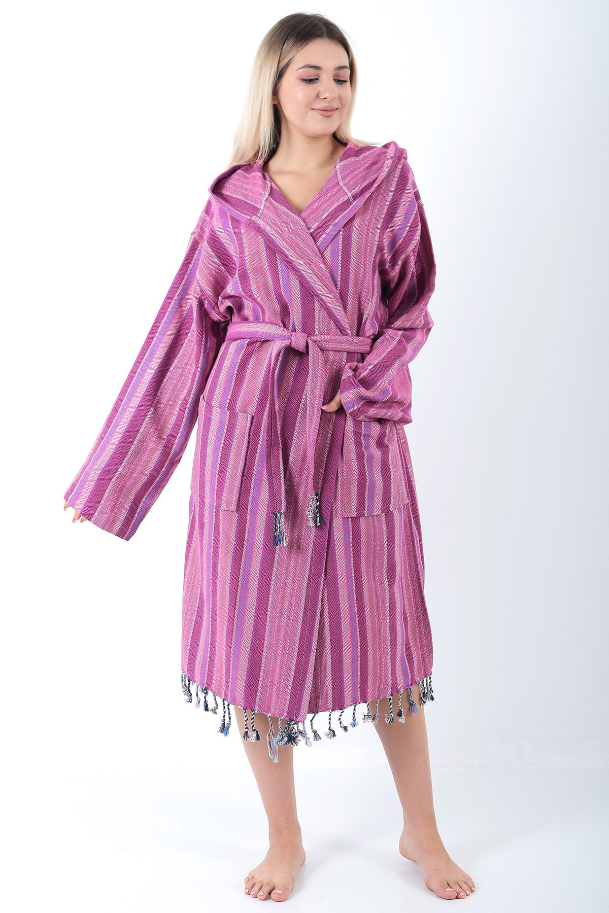 Buldan Concept Zena Peştemal Bornoz Mor