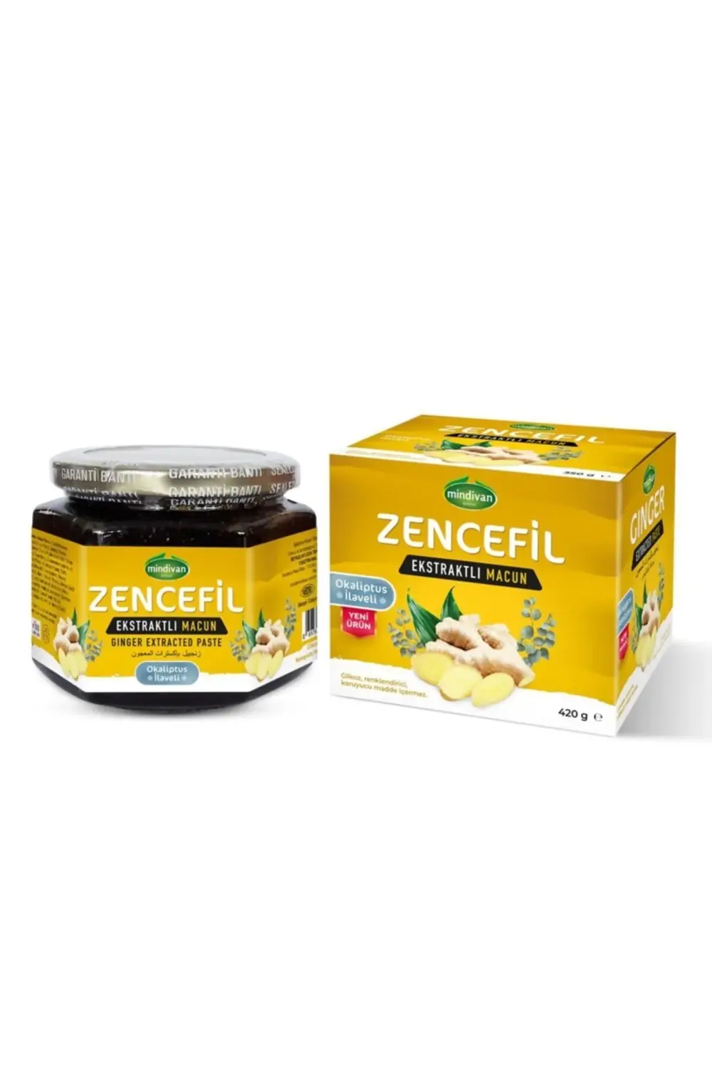 Zencefil Ekstraktlı Bitkisel Bal Karışımı 420 gr