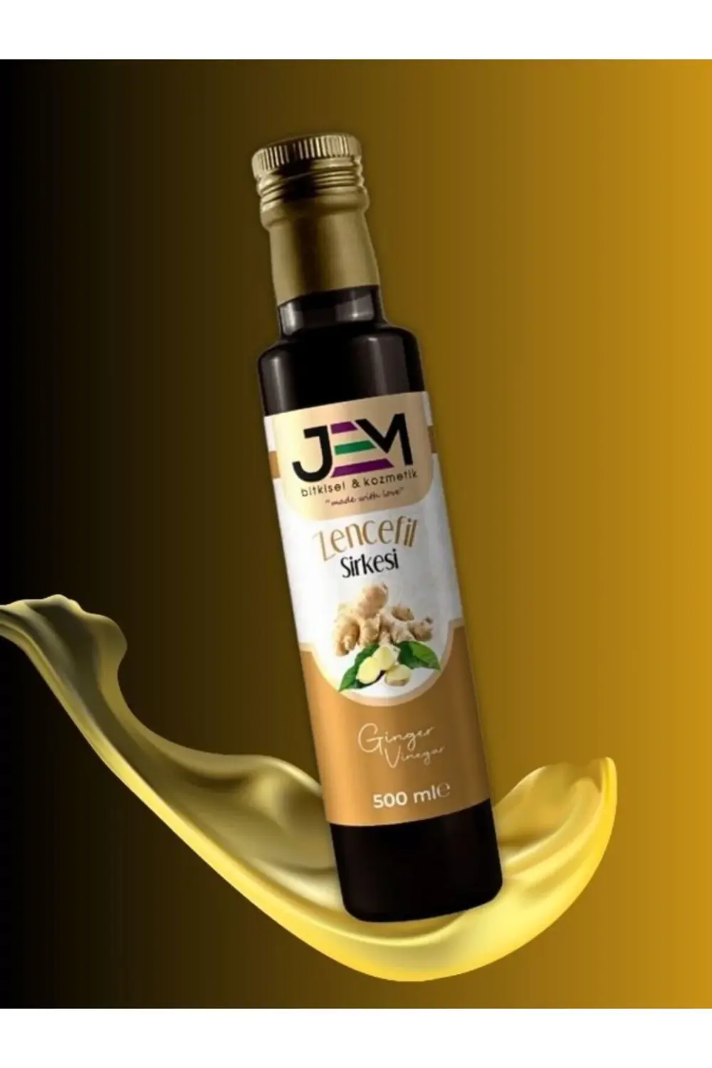 Jem Kozmetik Bitkisel Zencefil Sirkesi 500 Ml Ginger Vinegar