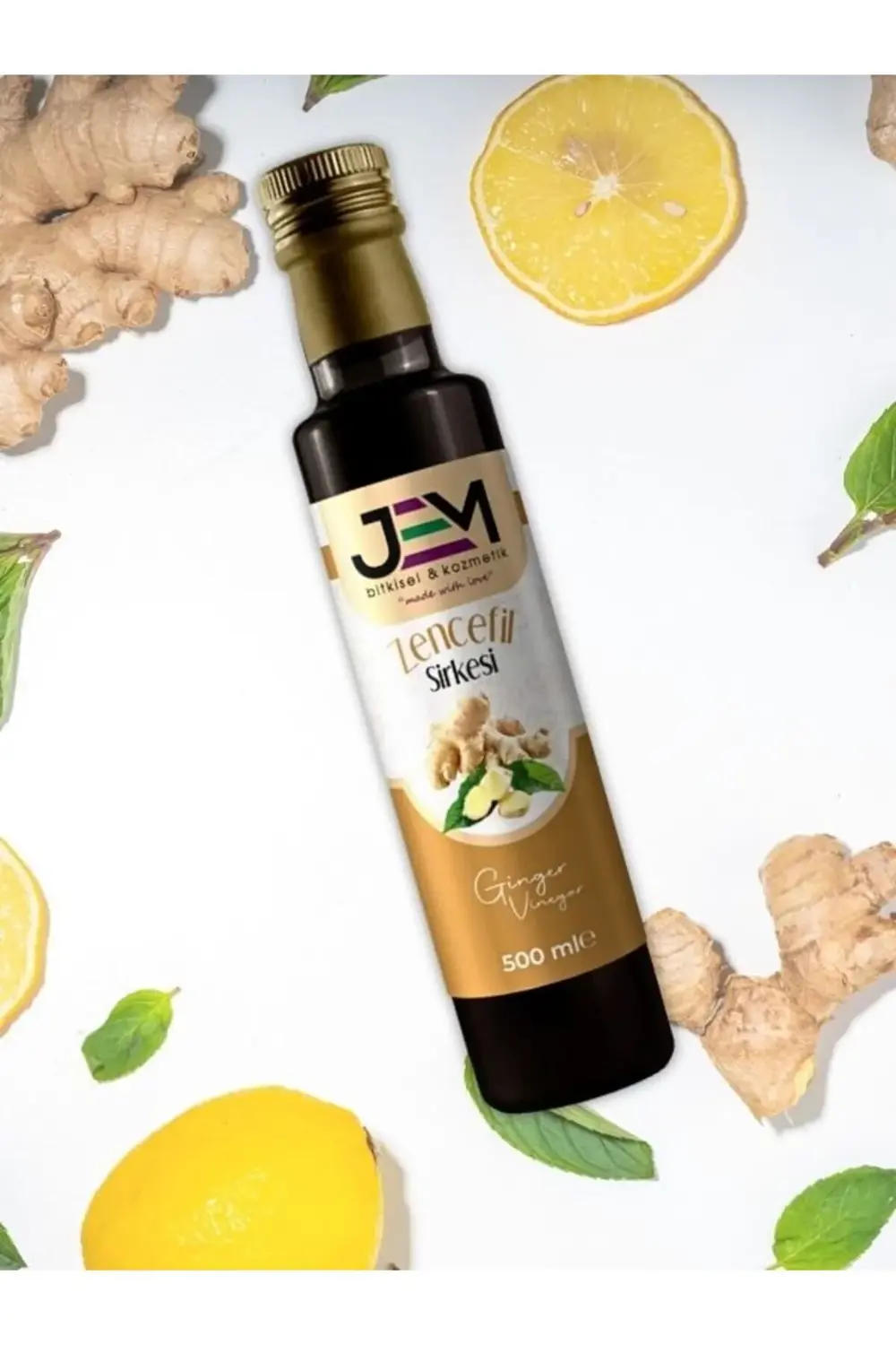 Jem Kozmetik Bitkisel Zencefil Sirkesi 500 Ml Ginger Vinegar