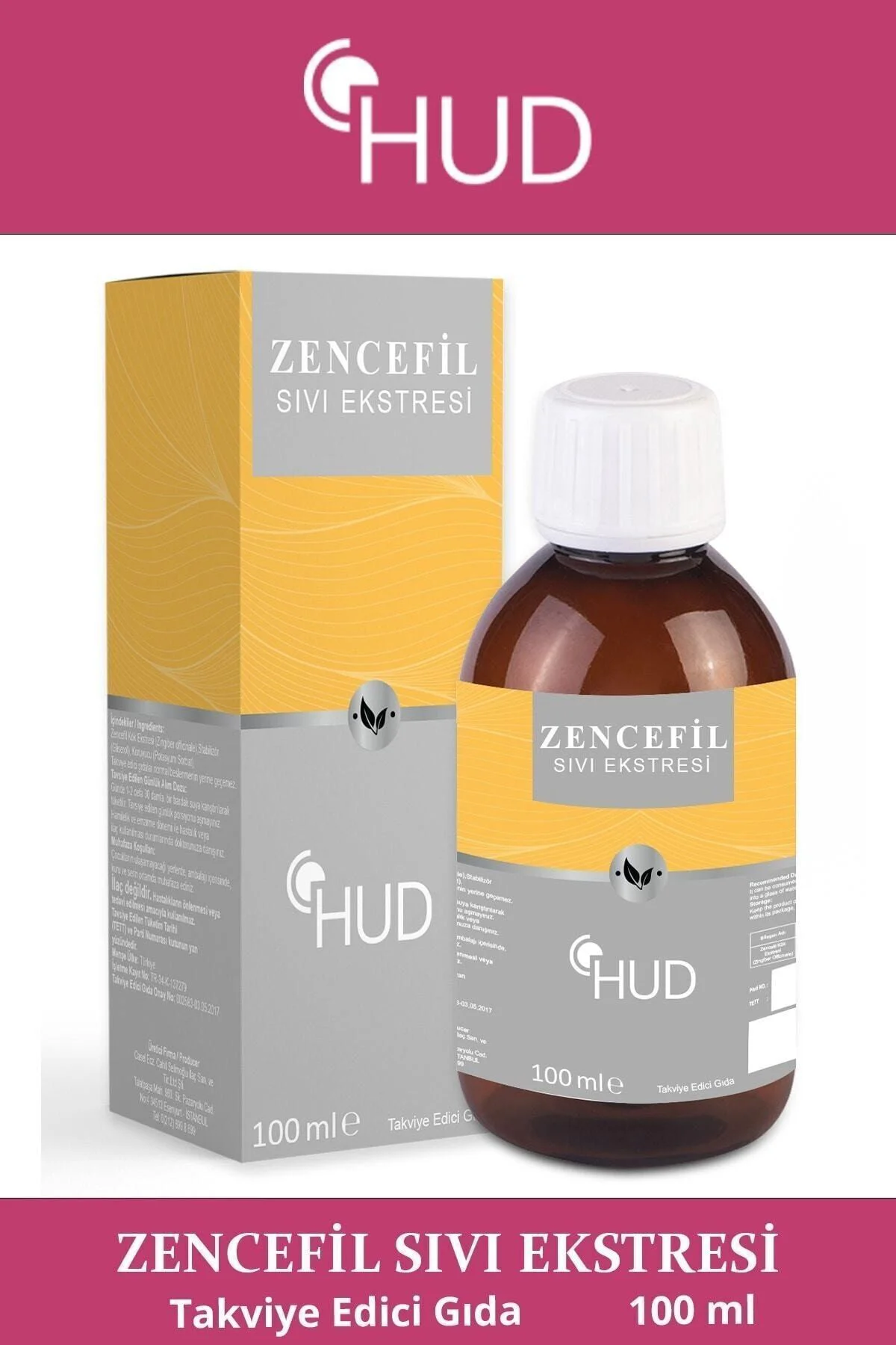 Zencefil Sıvı Ekstresi 100 ml