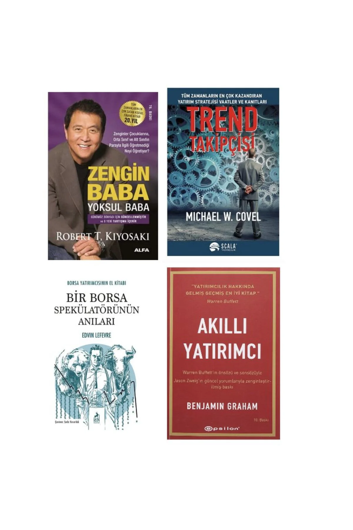 ZENGIN BABA YOKSUL BABA + TREND TAKIPCISI +BIR BORSA SPEKULATORUNUN ANILARI + AKILLI YATIRIMCI = 4 Fiyatı, Yorumları ve Özellikleri