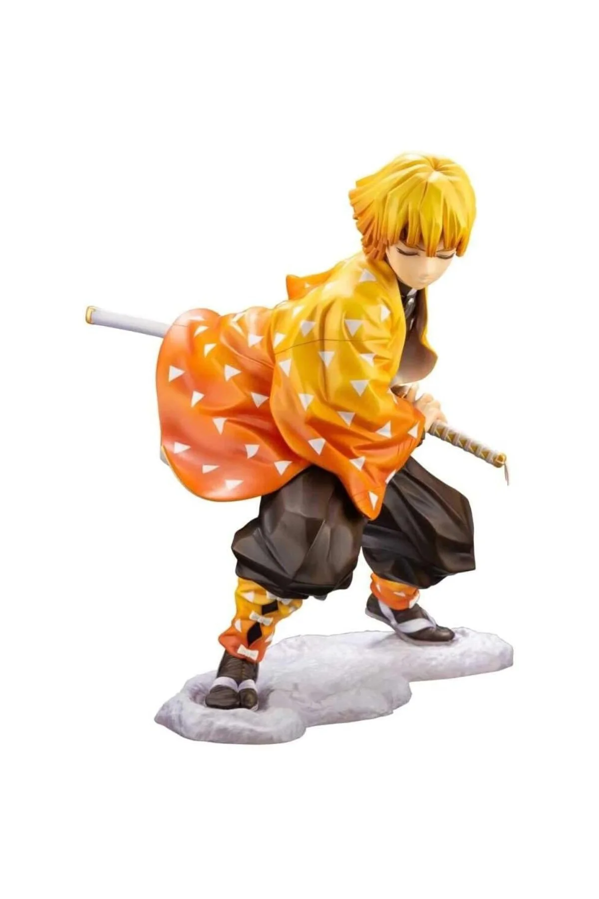Zenitsu Agatsuma Aksiyon Figürü, Dövüş Versiyonu, 16 cm, Anime Te