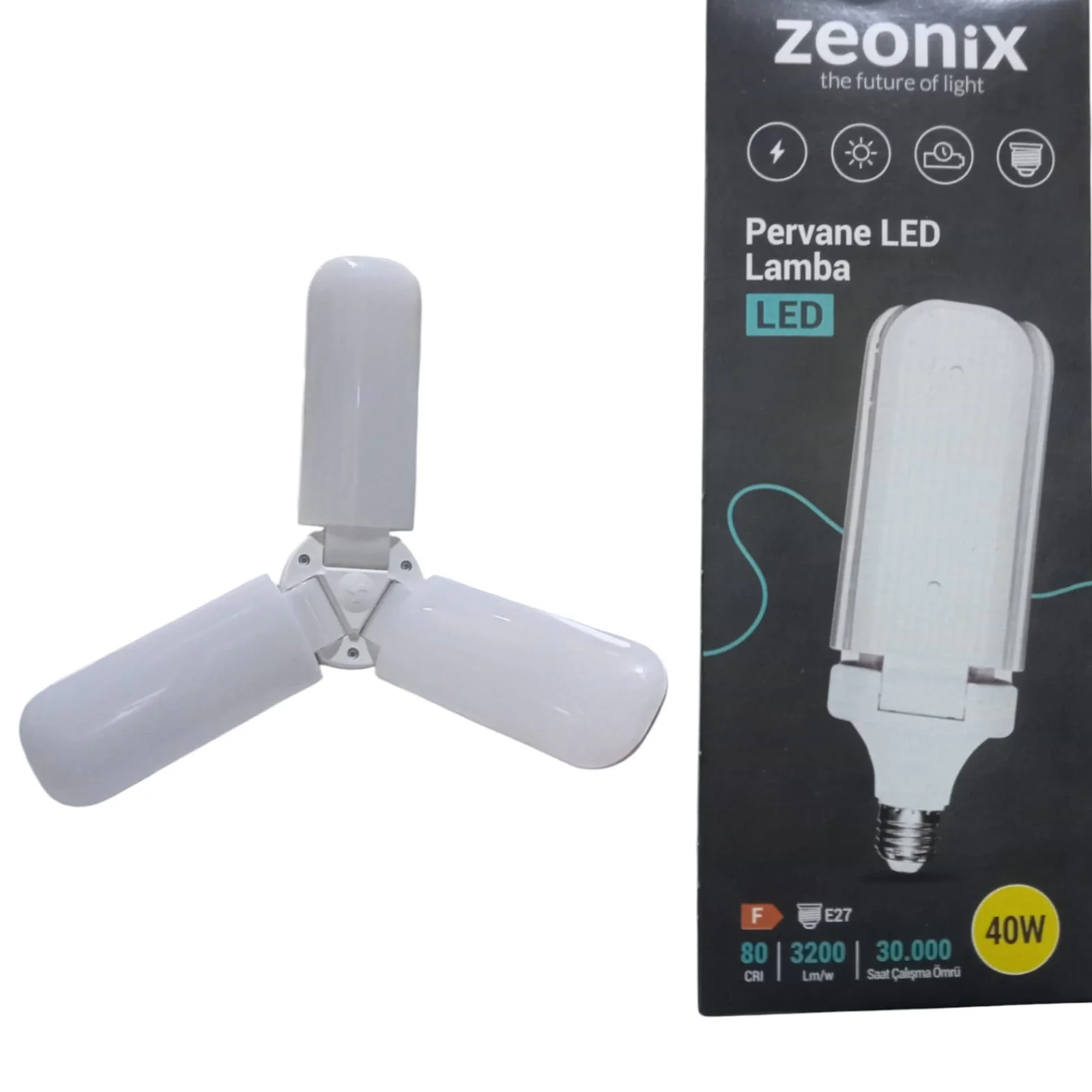 Zeonix 40w 3 Kanatlı Pervane Ampul Zeonix 40w 3 Kanatlı Pervane Ampul